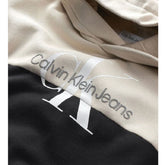 CALVIN KLEIN Colourblock Hoodie Dress Black